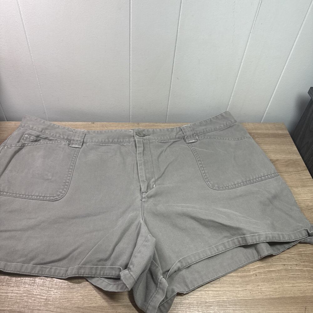 Vintage Old Navy Women's Olive Green Shorts Size 20 100% Cotton LL